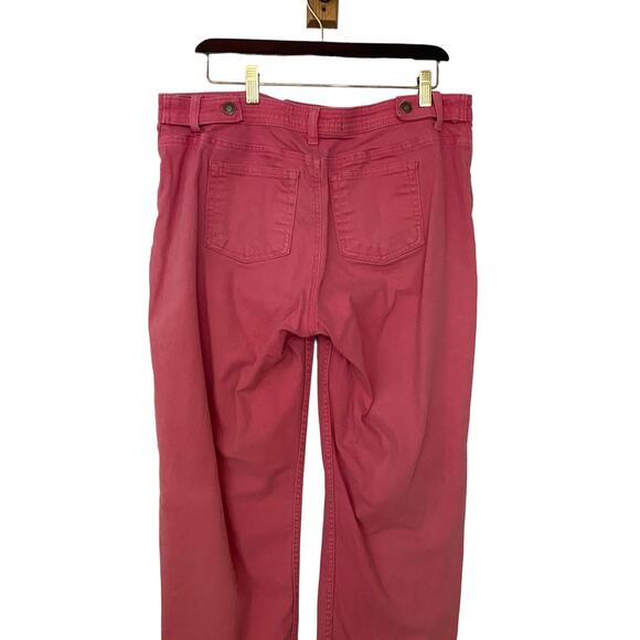 Liz Claiborne Vintage Woman's Size 14 Petite Straight Leg Fit Pink Denim Jeans - Picture 4 of 14